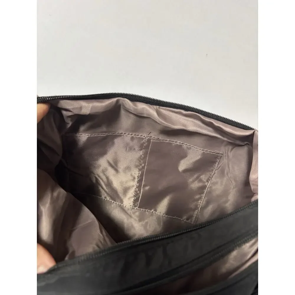 Women's Black Basic Shoulder Bag Purse‎ Essential Everyday Staple Neutral Travel